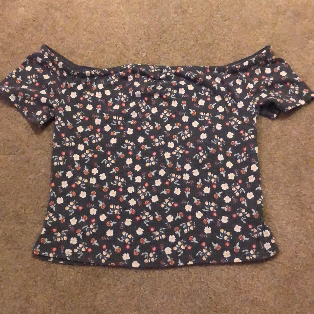 floral off the shoulder top